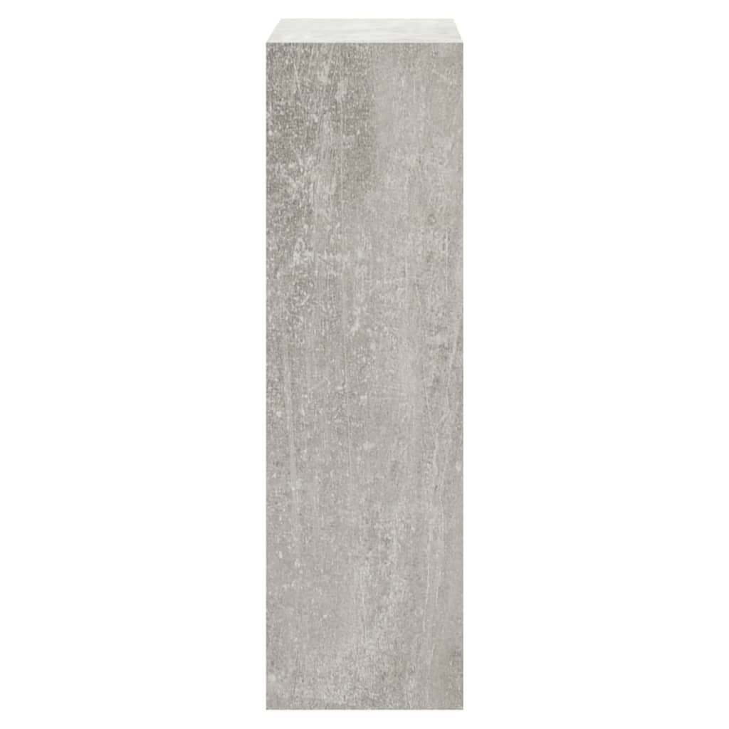 Shoe Cabinet Concrete Grey 63x24x81 cm Engineered Wood