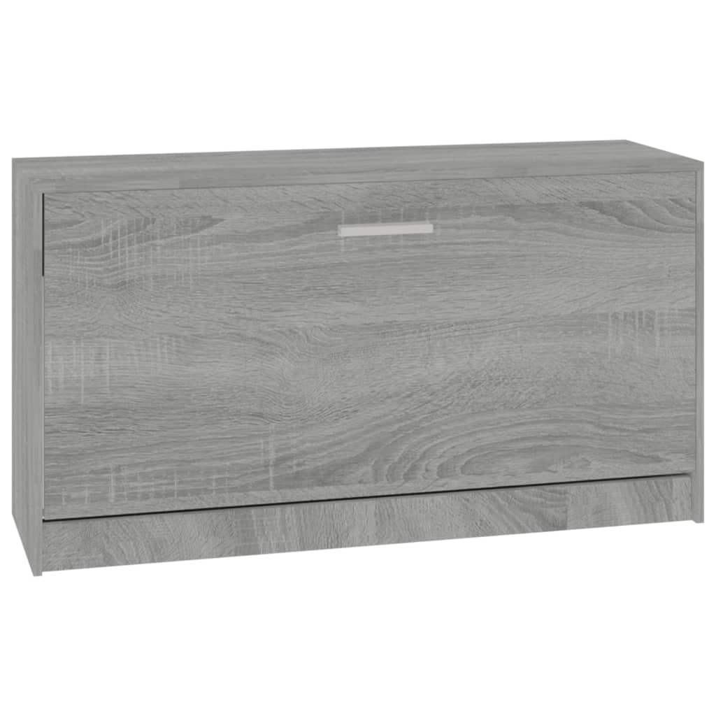 Shoe Bench Grey Sonoma 80x24x45 cm Engineered Wood