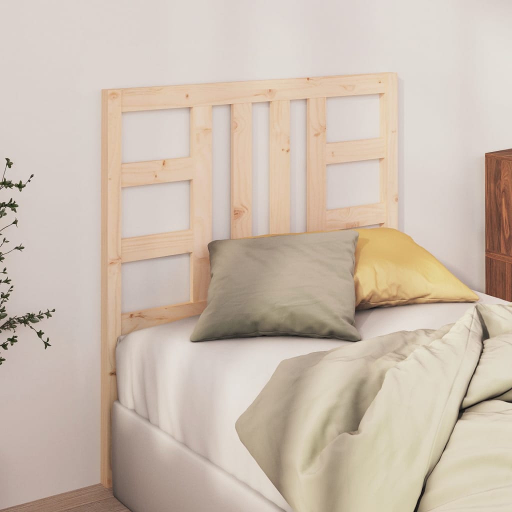 Bed Headboard 106x4x100 cm Solid Wood Pine