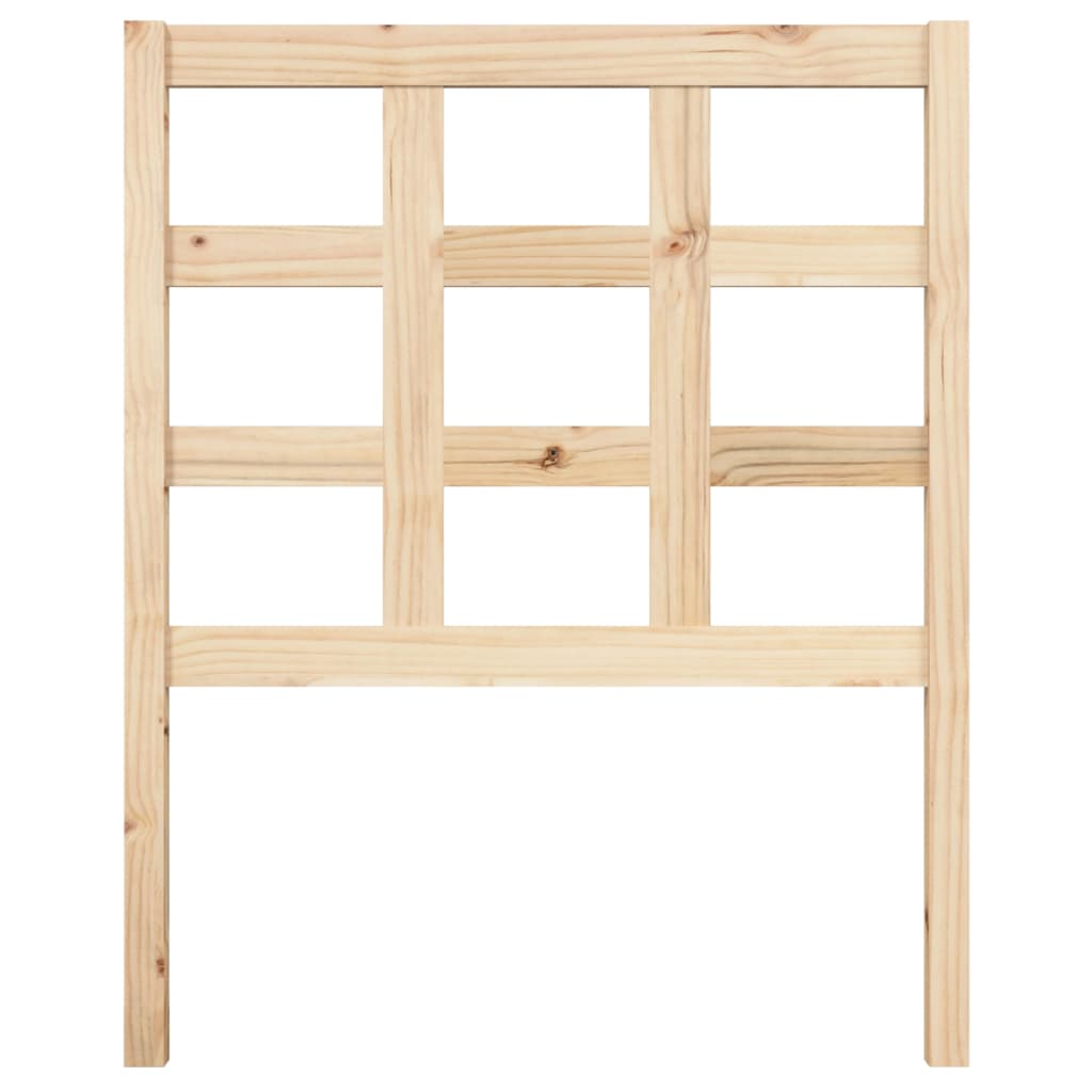 Bed Headboard 80.5x4x100 cm Solid Wood Pine