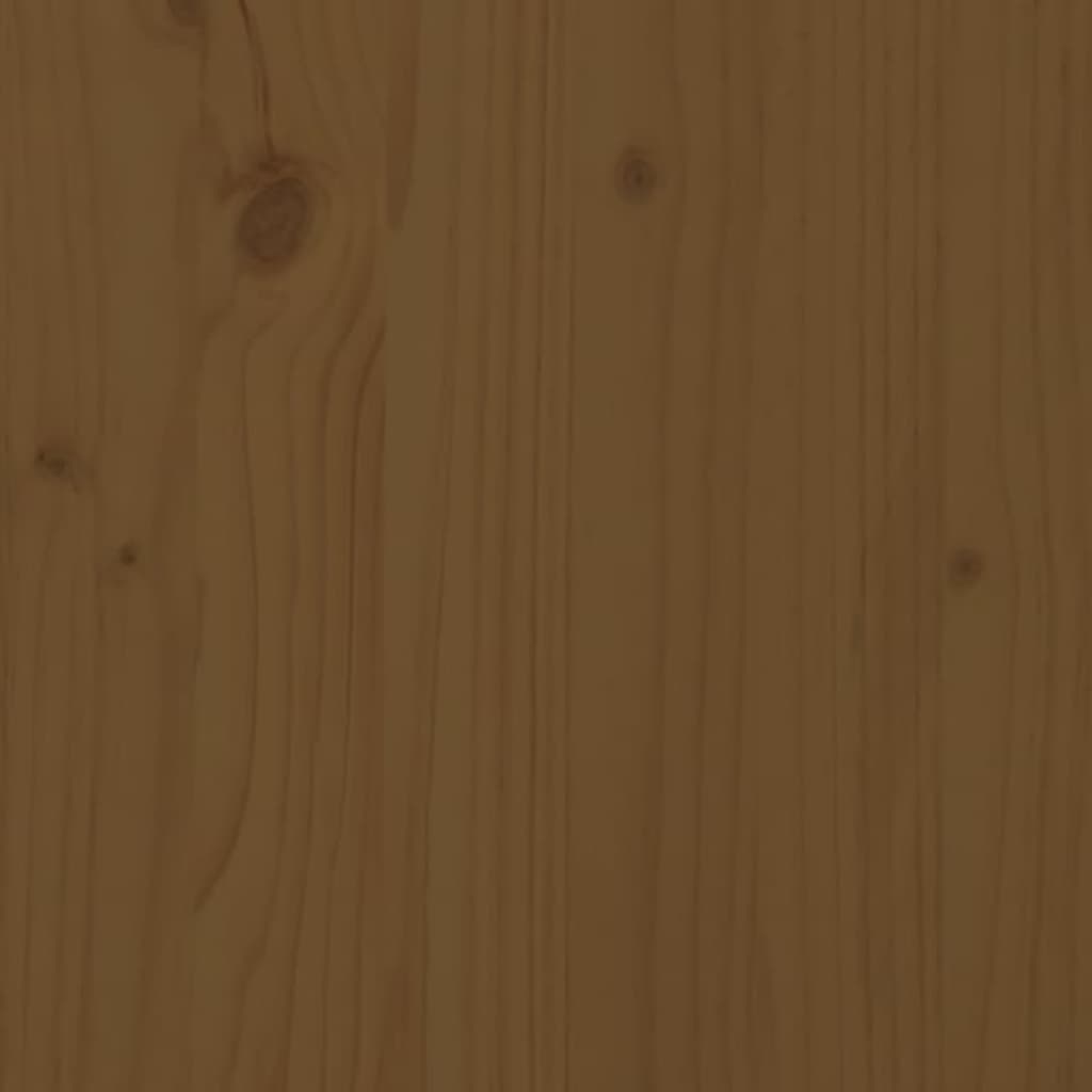 Bed Headboard Honey Brown 205.5x4x100 cm Solid Pine Wood