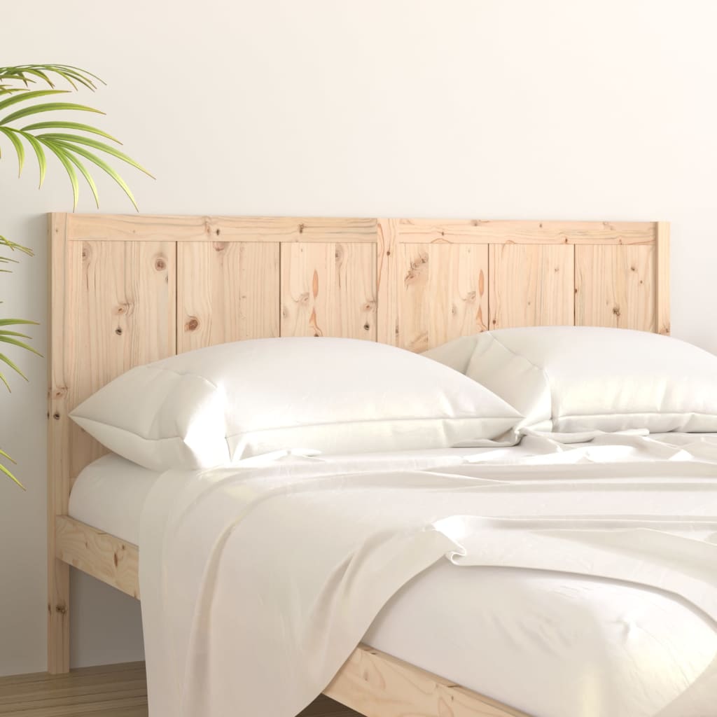 Bed Headboard 125.5x4x100 cm Solid Pine Wood