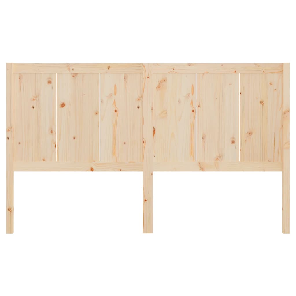 Bed Headboard 125.5x4x100 cm Solid Pine Wood