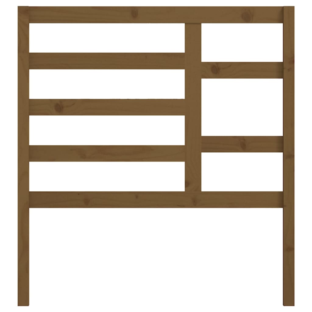 Bed Headboard Honey Brown 106x4x104 cm Solid Wood Pine