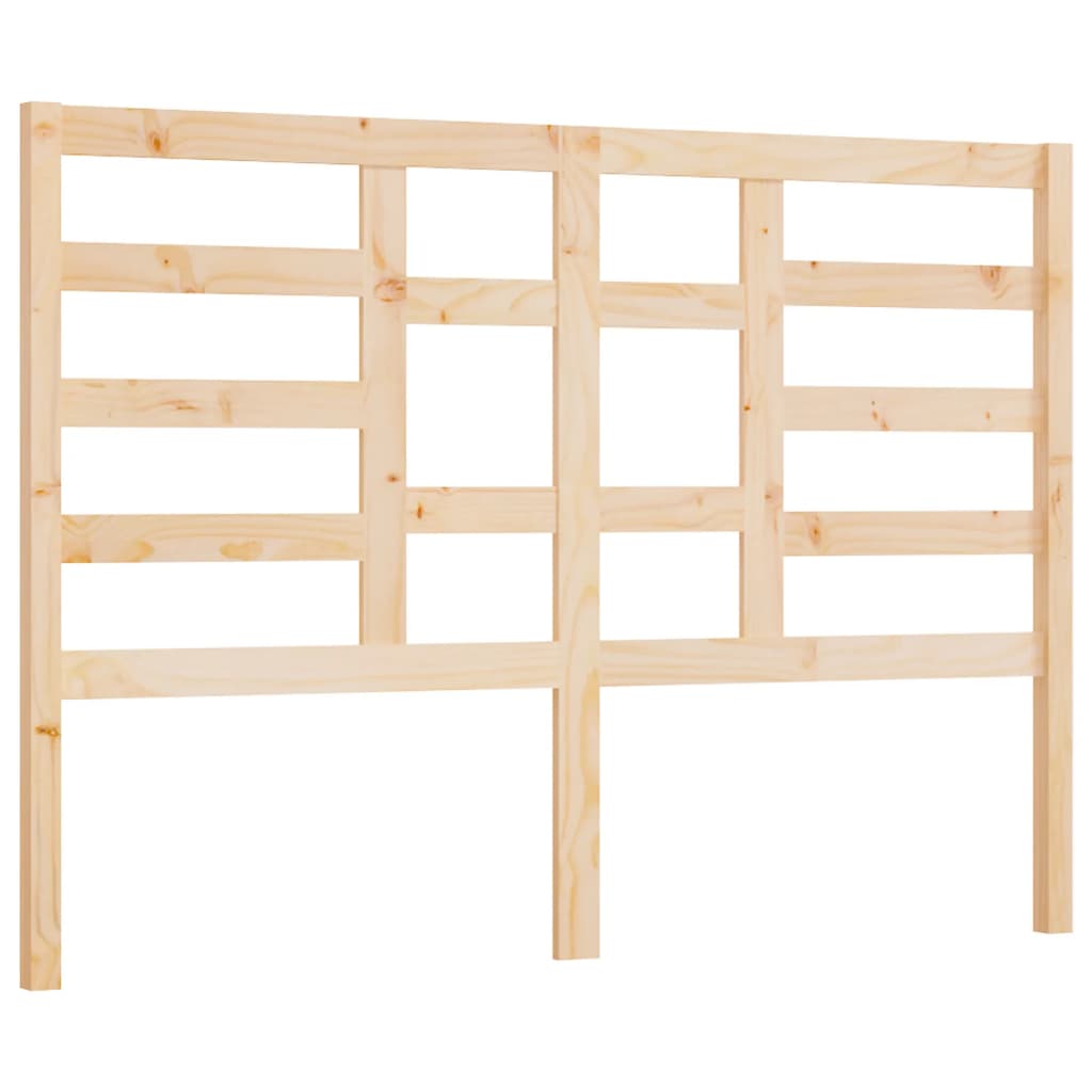Bed Headboard 126x4x104 cm Solid Wood Pine