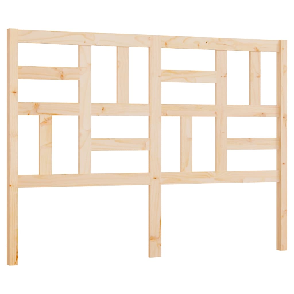 Bed Headboard 126x4x104 cm Solid Wood Pine