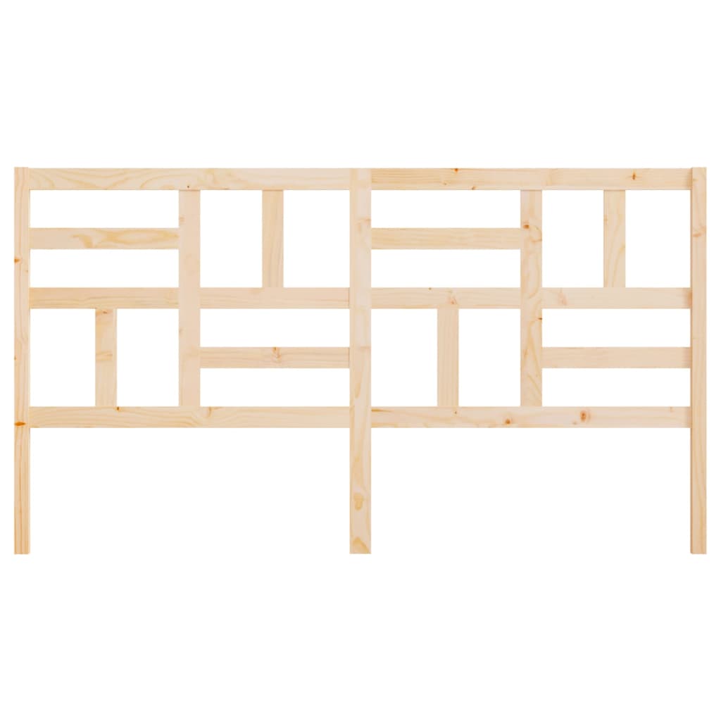 Bed Headboard 206x4x104 cm Solid Wood Pine