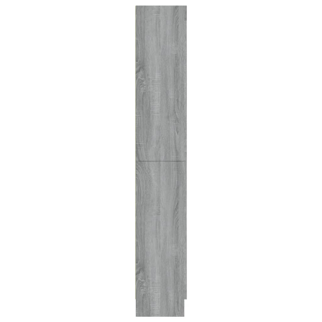 Vitrine Cabinet Grey Sonoma 82.5x30.5x185 cm Engineered Wood