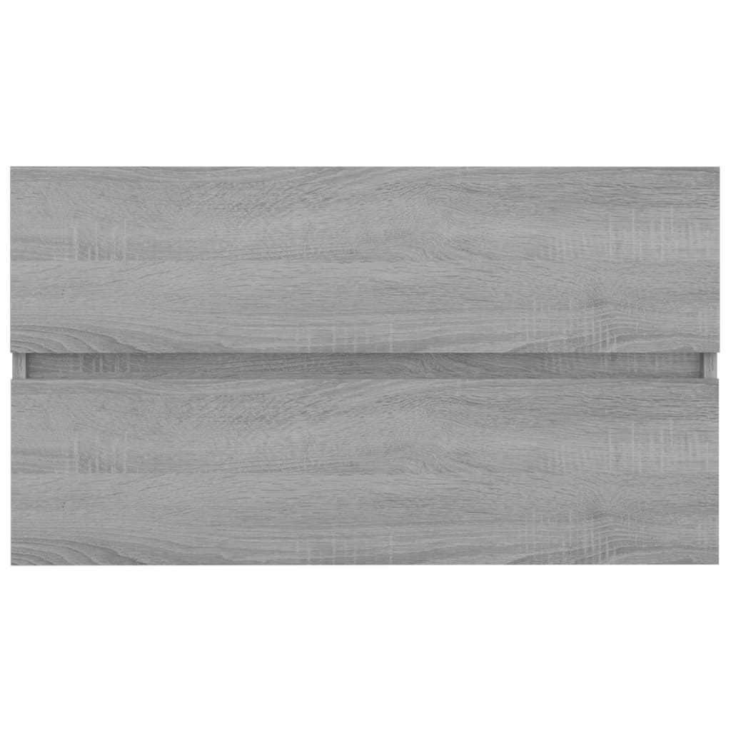 Sink Cabinet Grey Sonoma 80x38.5x45 cm Engineered Wood