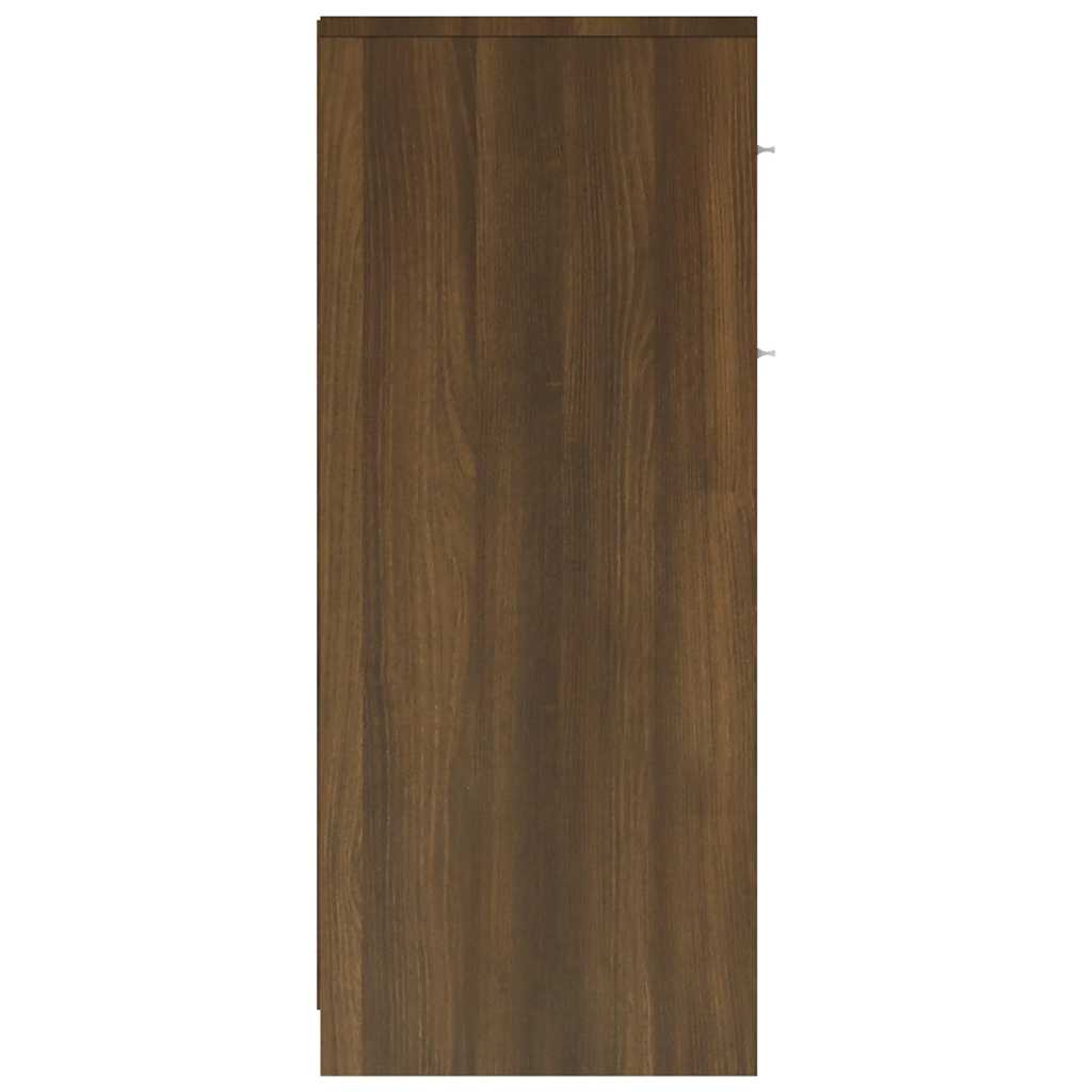 Bathroom Cabinet Brown Oak 60x33x80 cm Engineered Wood