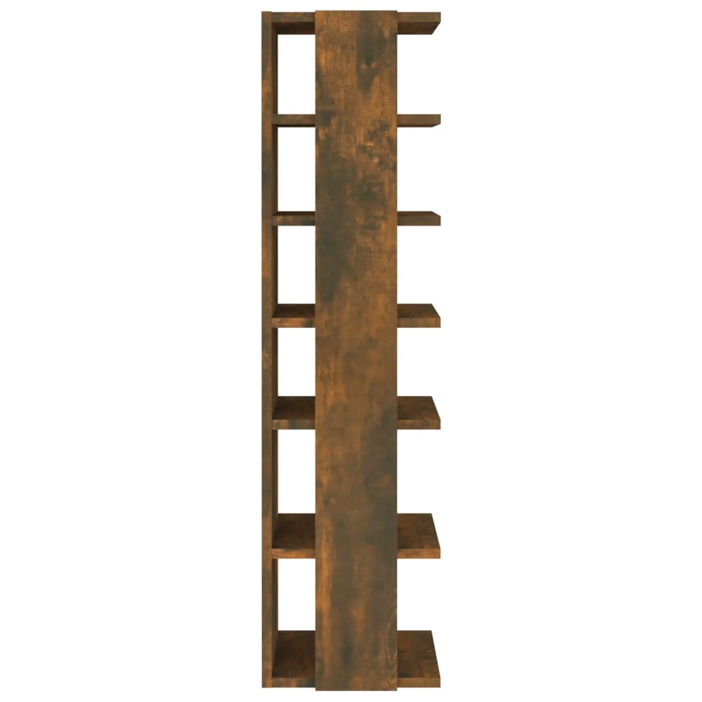 Shoe Racks 2 pcs Smoked Oak 27.5x27x102 cm Engineered Wood