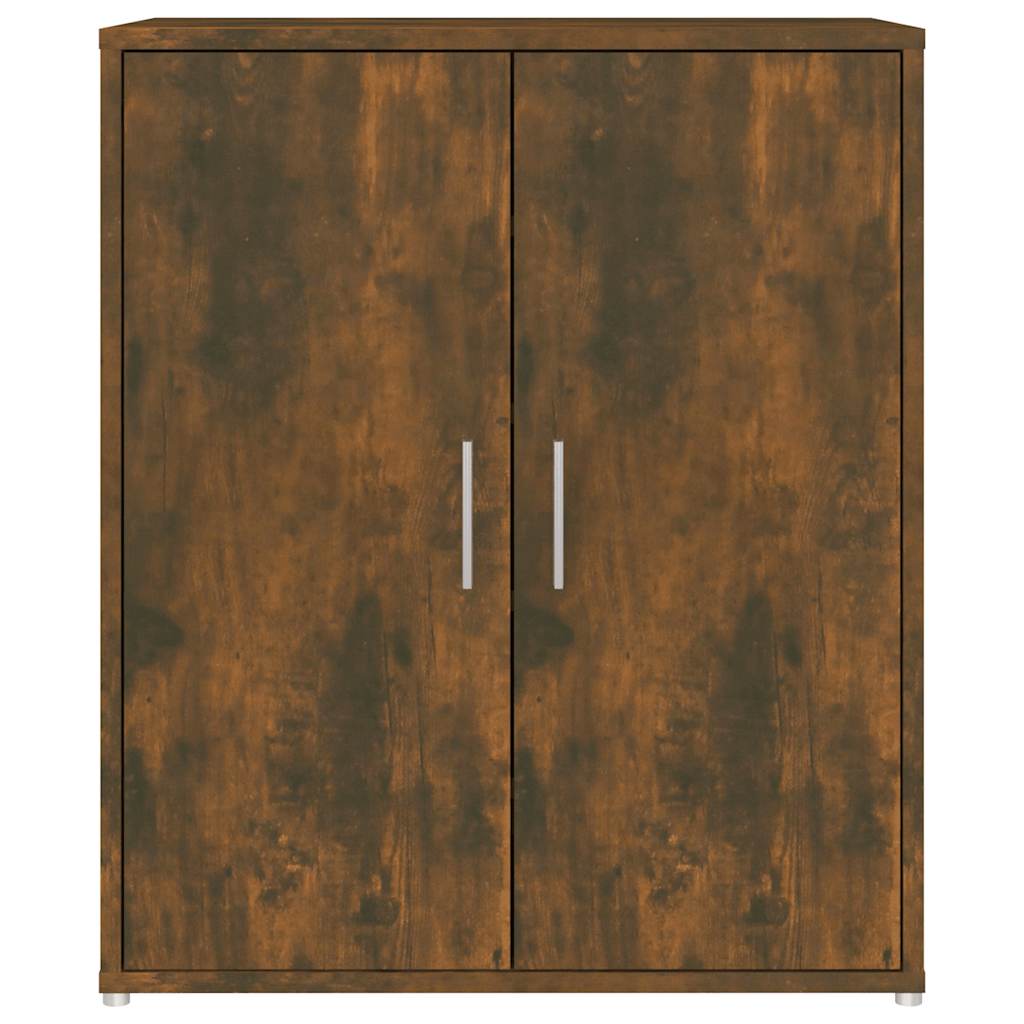Shoe Cabinet Smoked Oak 60x35x70 cm Engineered Wood