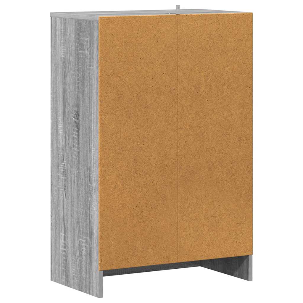 Shoe Cabinet Grey Sonoma 60x35x92 cm Engineered Wood