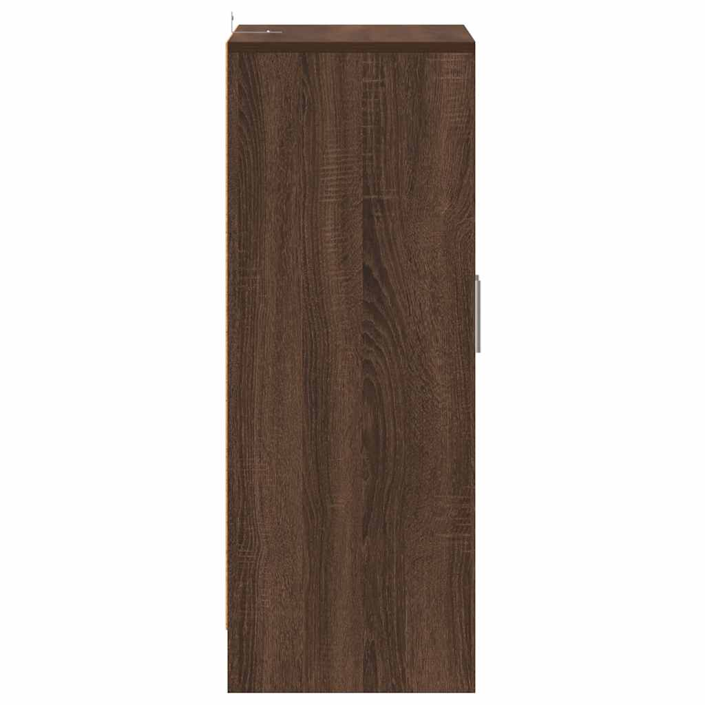 Shoe Cabinet Brown Oak 60x35x92 cm Engineered Wood