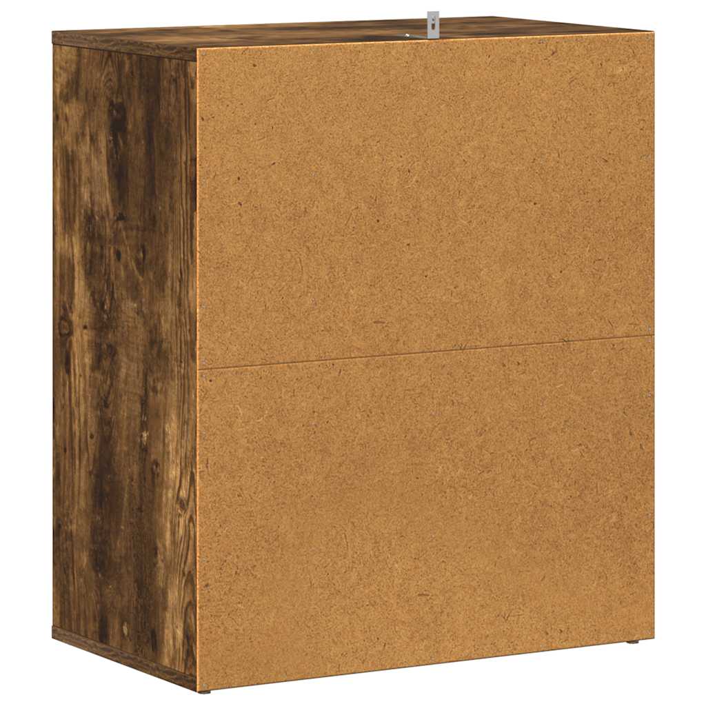 Shoe Cabinet Grey Sonoma 60x35x70 cm Engineered Wood