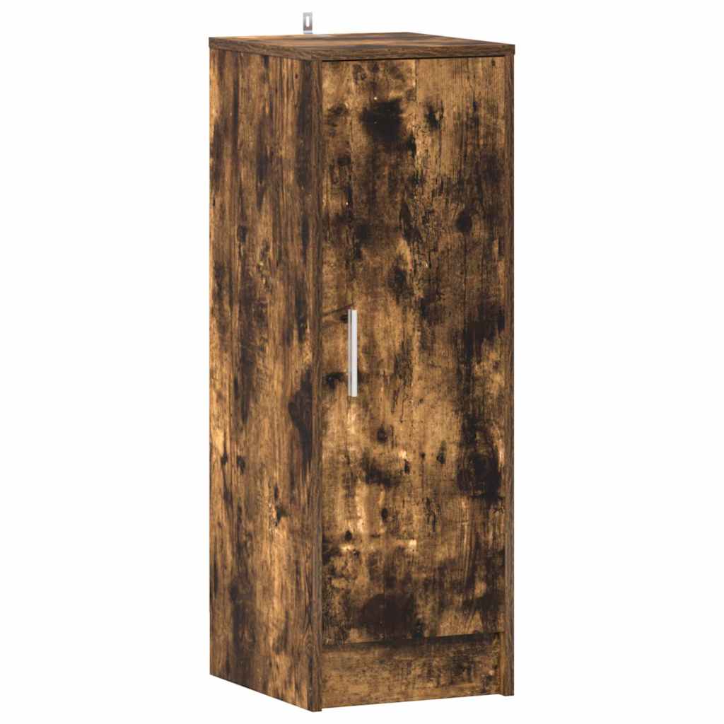 Shoe Cabinet Smoked Oak 32x35x92 cm Engineered Wood