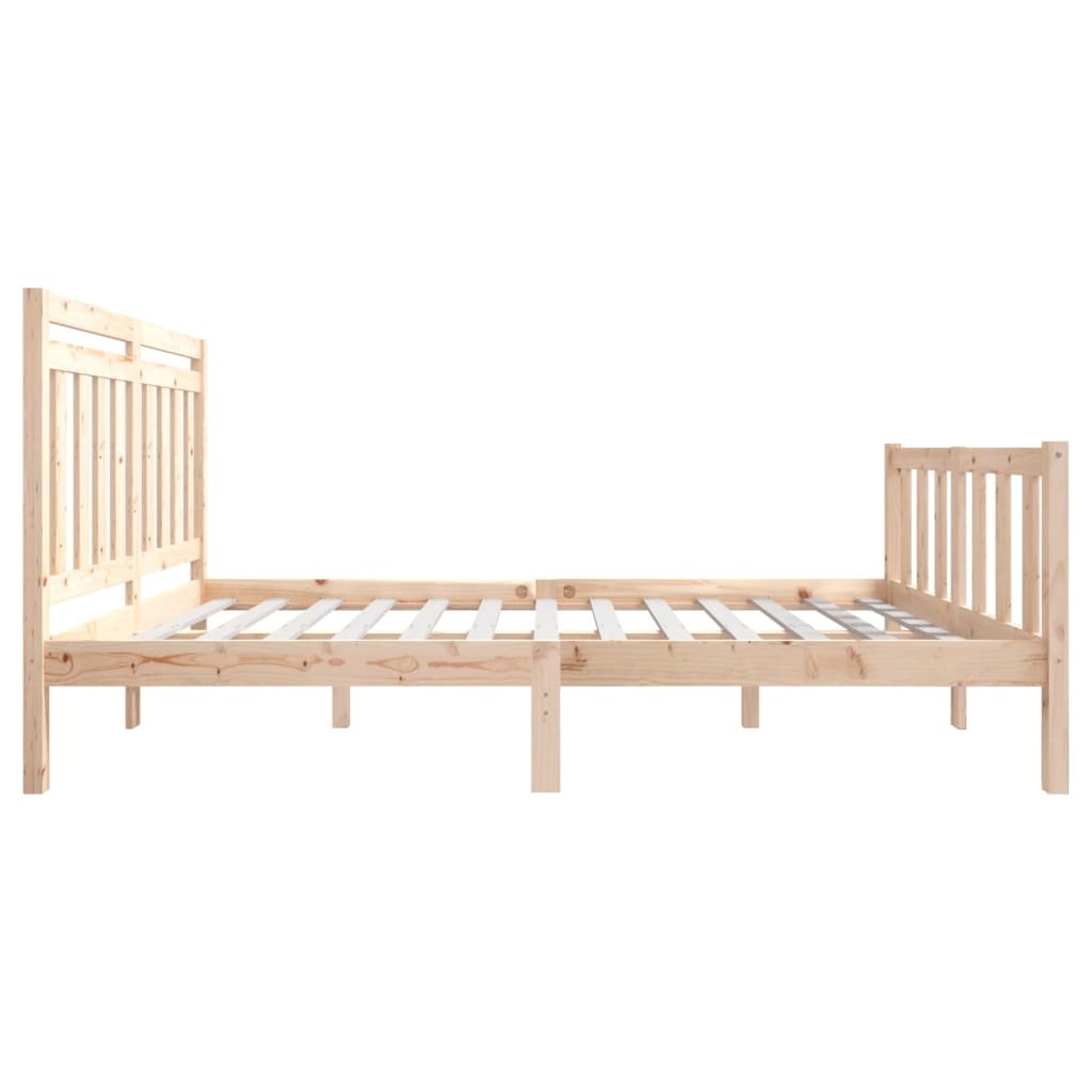 Bed Frame without Mattress Small Double Solid Wood