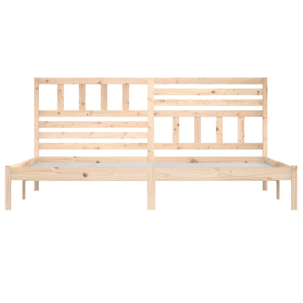 Bed Frame without Mattress 180x200 cm Super King Solid Wood Pine
