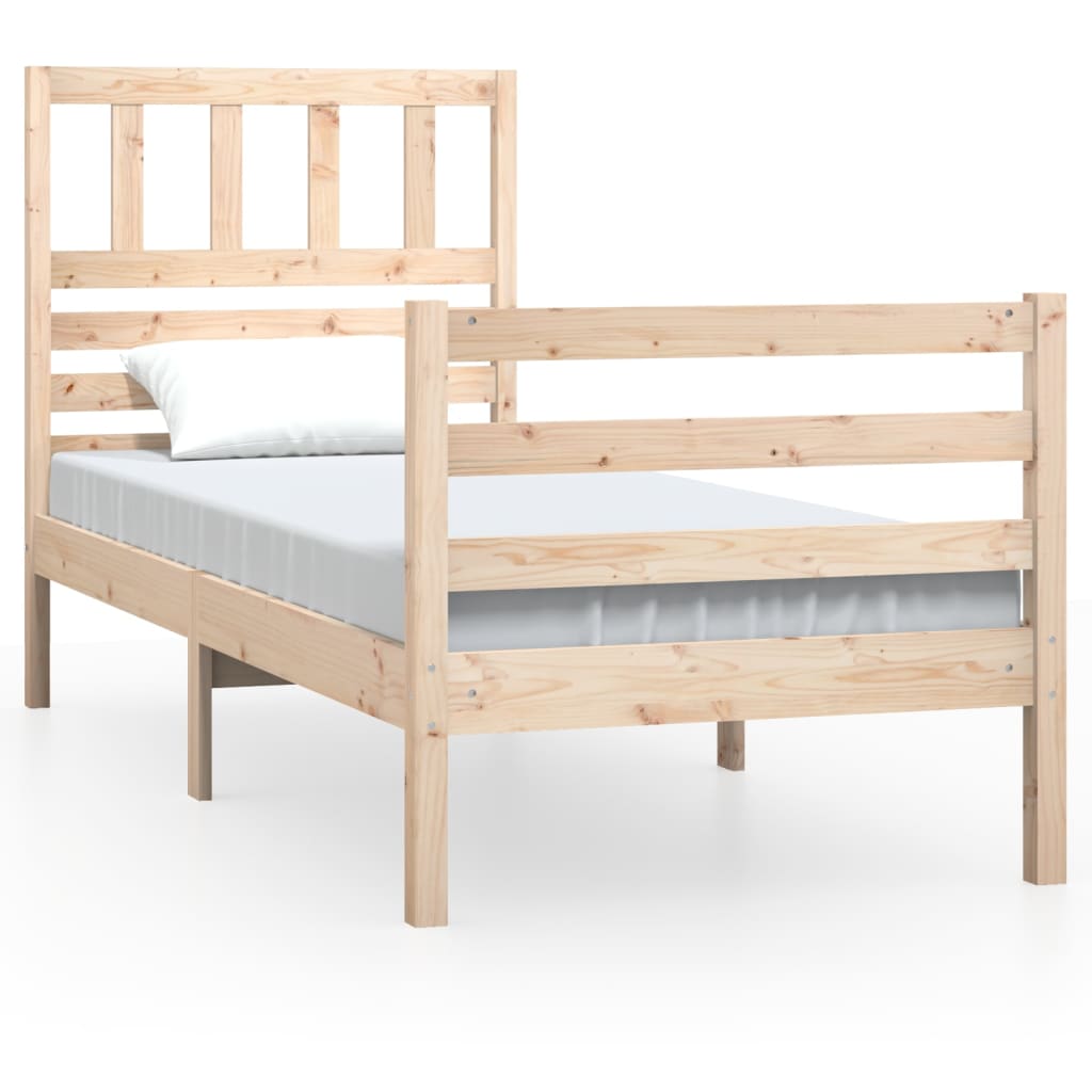 Bed Frame without Mattress 90x190 cm Single Single Solid Wood