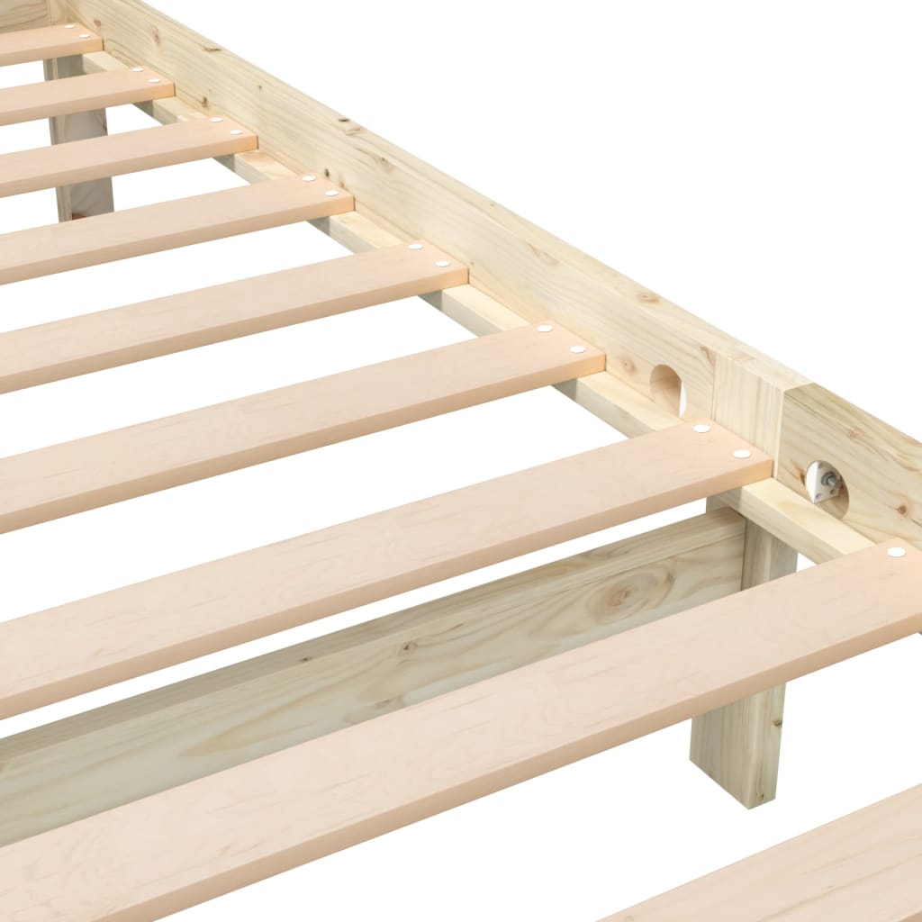 Bed Frame without Mattress Small Double Solid Wood
