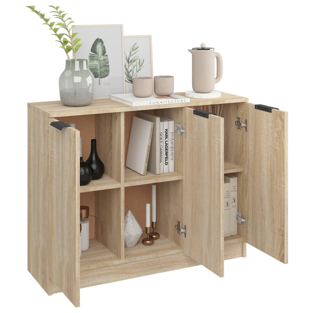 Sideboard Sonoma Oak 90.5x30x70 cm Engineered Wood