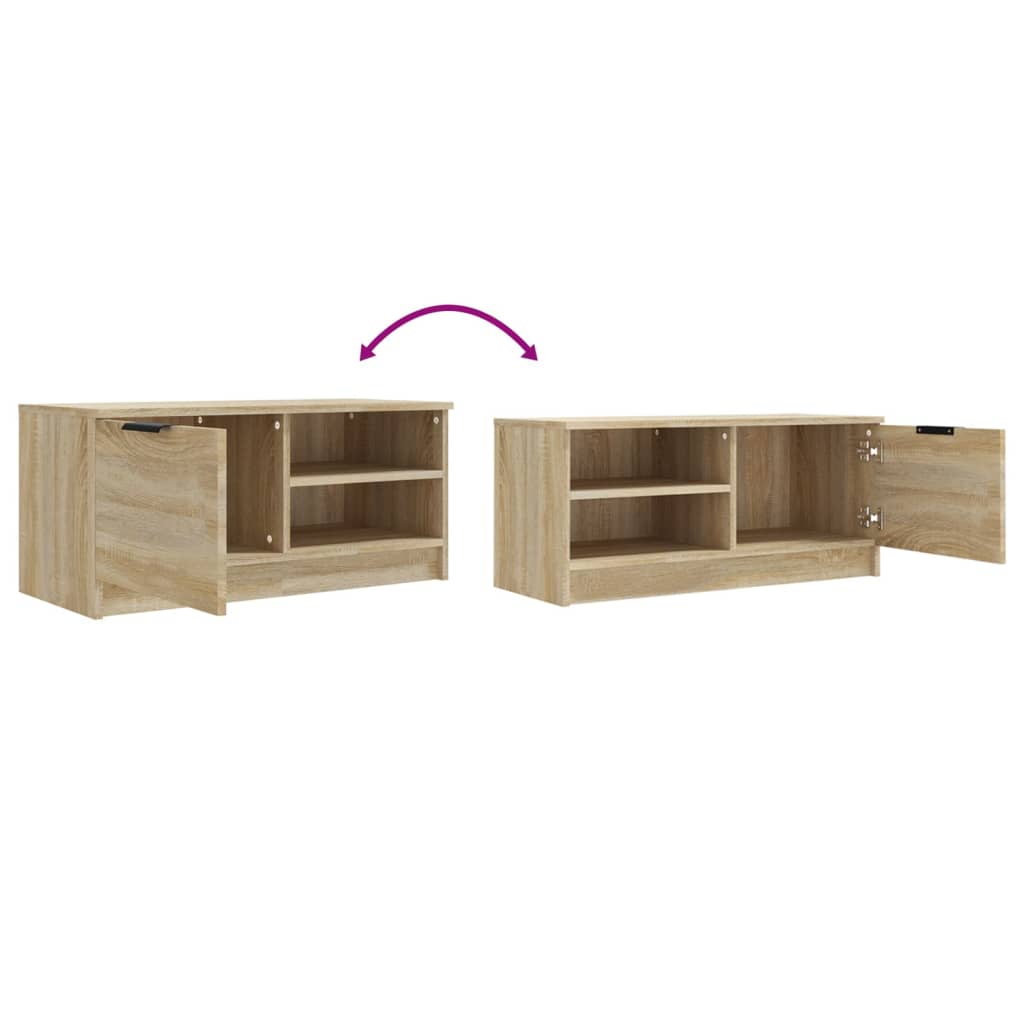 TV Cabinets 2 pcs Sonoma Oak 80x35x36.5 cm Engineered Wood