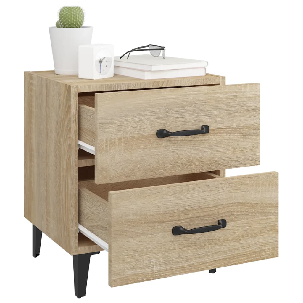 Bedside Cabinet Sonoma Oak 40x35x47.5 cm