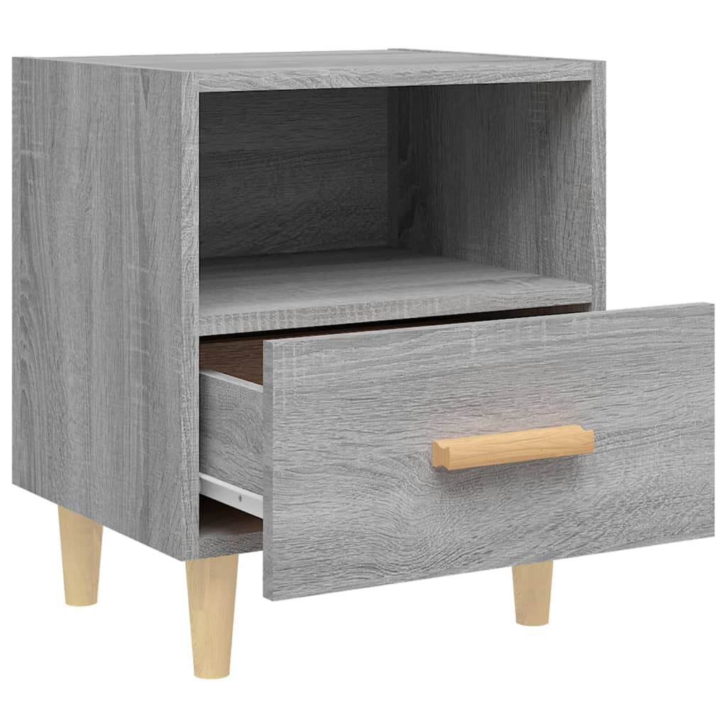 Bedside Cabinets 2 pcs Grey Sonoma 40x35x47 cm