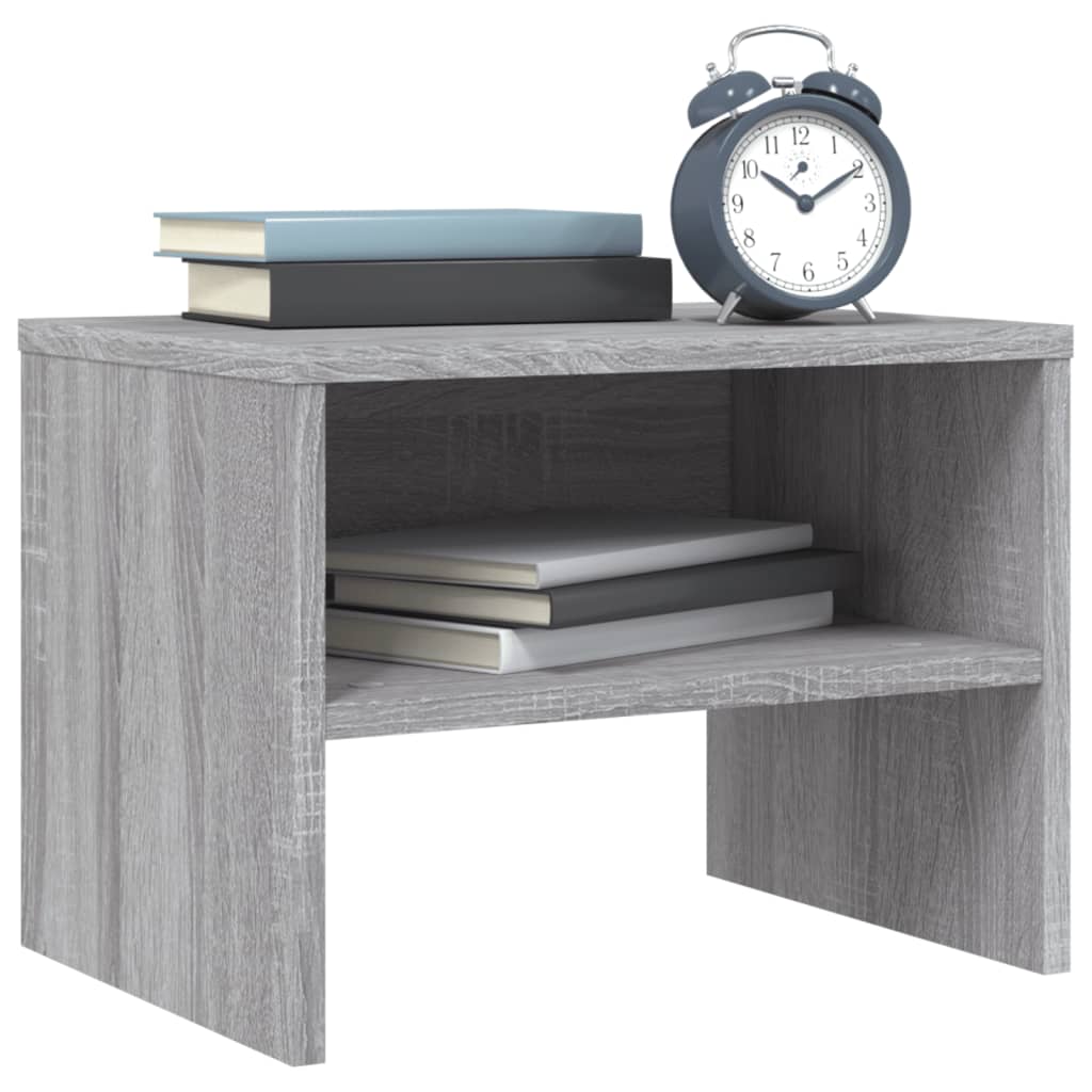 Bedside Cabinet Grey Sonoma 40x30x30 cm Engineered Wood