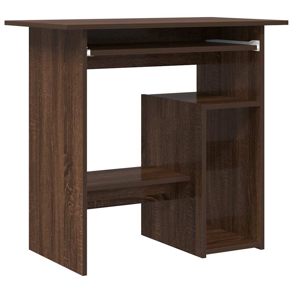 Desk Brown Oak 80x45x74 cm Engineered Wood