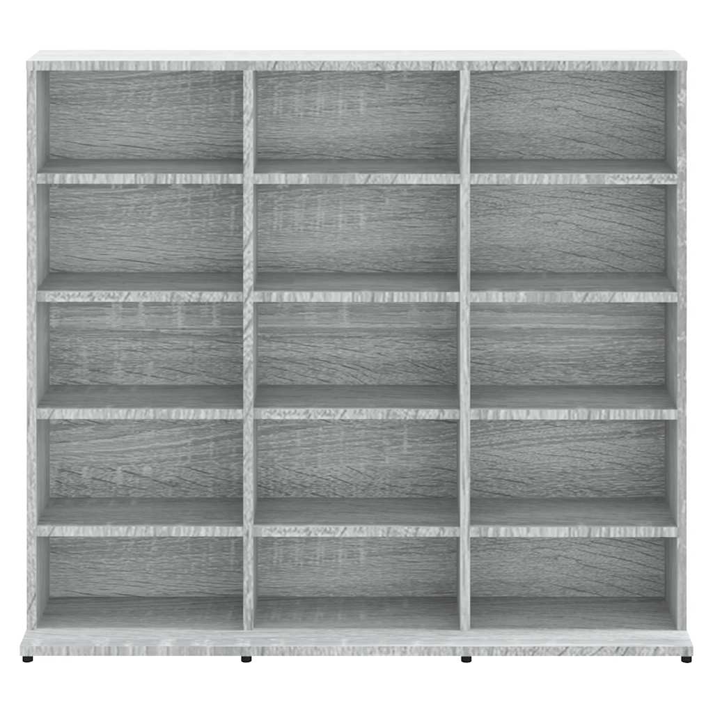CD Cabinet Grey Sonoma 100x23x89.5 cm Engineered Wood