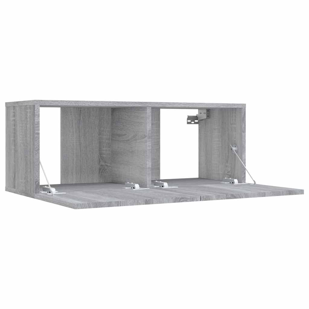 TV Cabinet Grey Sonoma 80x30x30 cm Engineered Wood