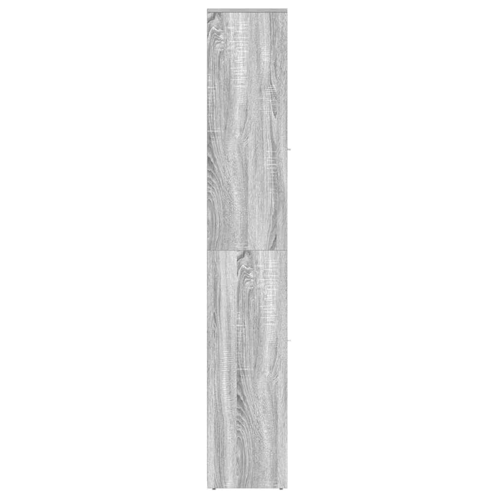 Bathroom Cabinet Grey Sonoma 30x30x183.5 cm Engineered Wood