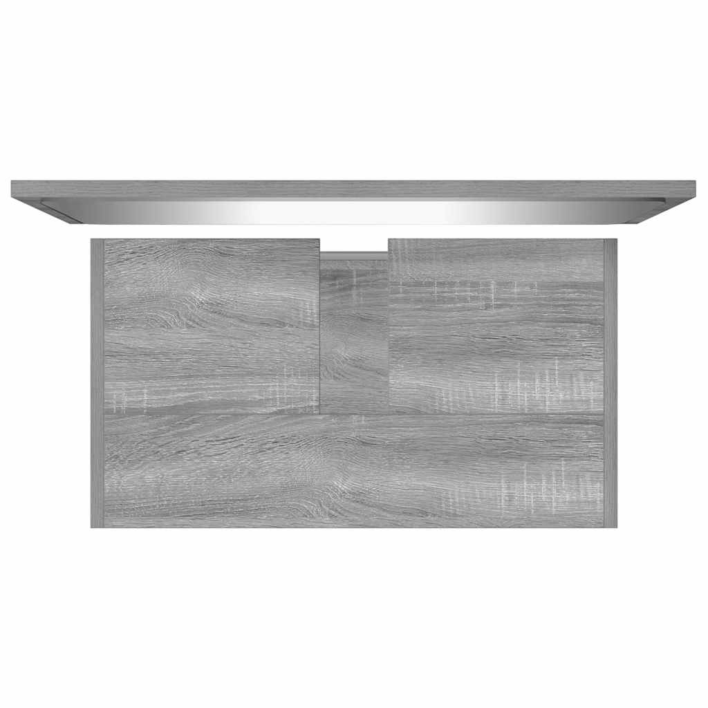 Bathroom Furniture Set Grey Sonoma Engineered Wood