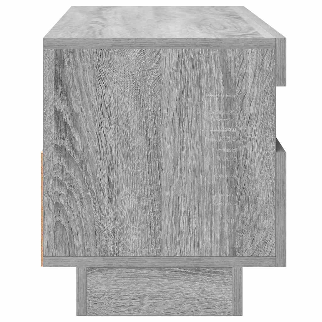 TV Cabinet with LED Lights Grey Sonoma 100x35x40 cm