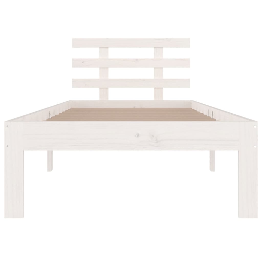 Bed Frame without Mattress White 90x190cm Single