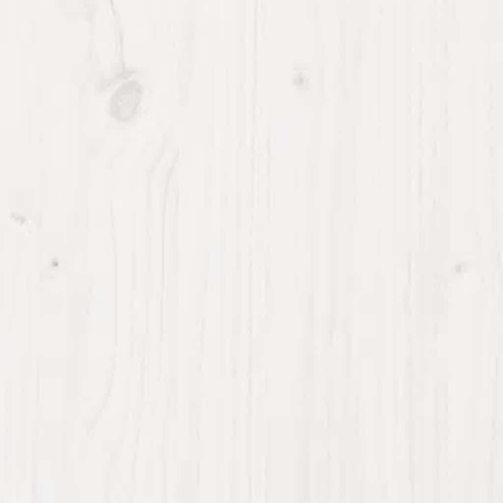 Bed Frame without Mattress White Solid Wood 120x190 cm Small Double