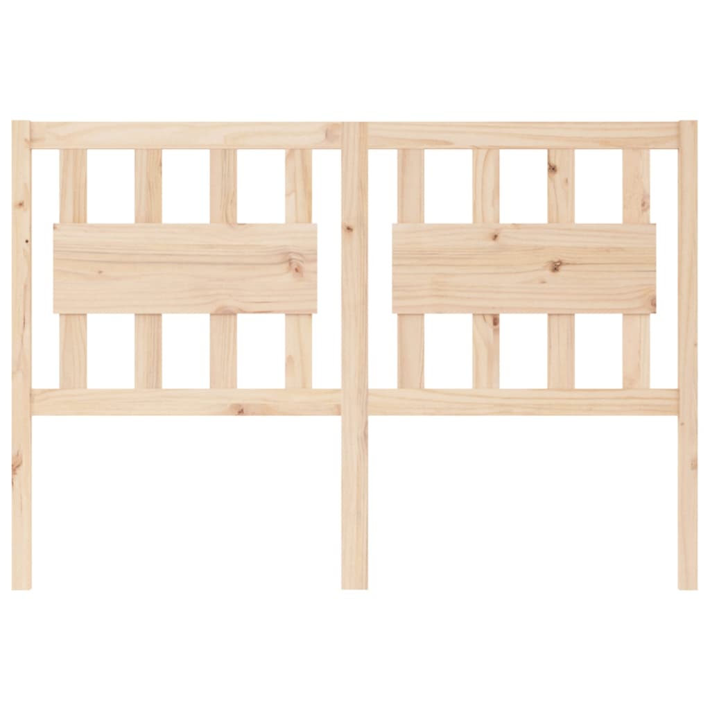 Bed Headboard 125.5x4x100 cm Solid Wood Pine
