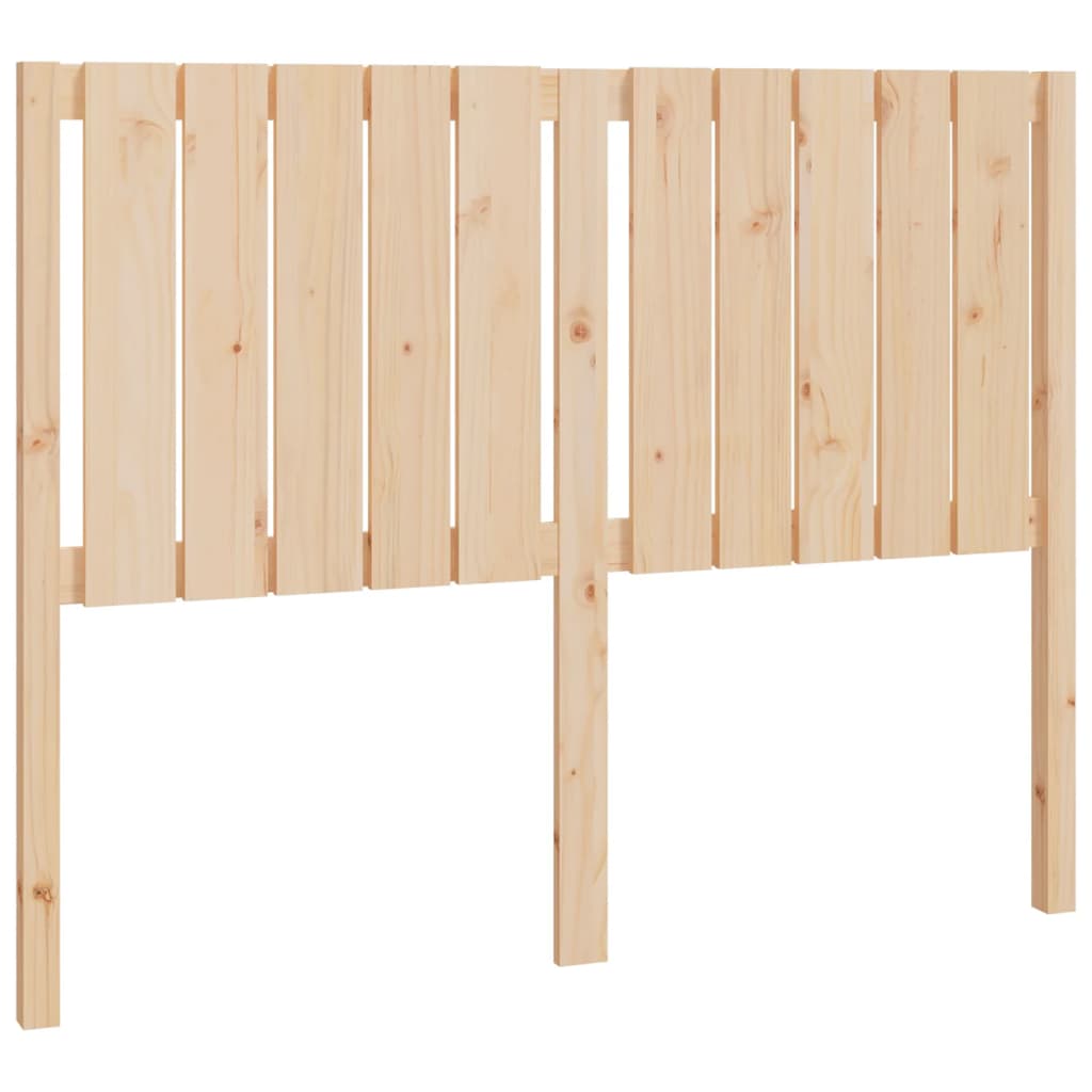 Bed Headboard 125.5x4x100 cm Solid Wood Pine