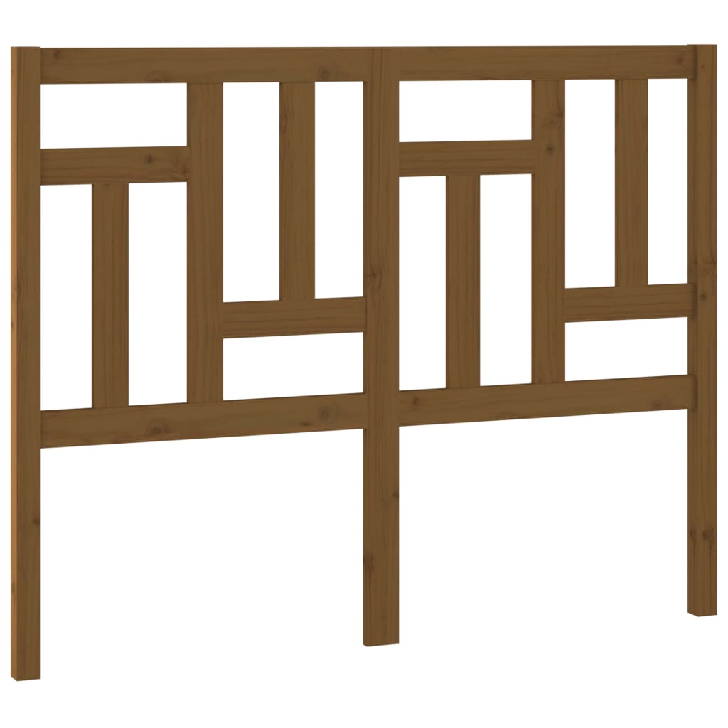 Bed Headboard Honey Brown 125.5x4x100 cm Solid Wood Pine