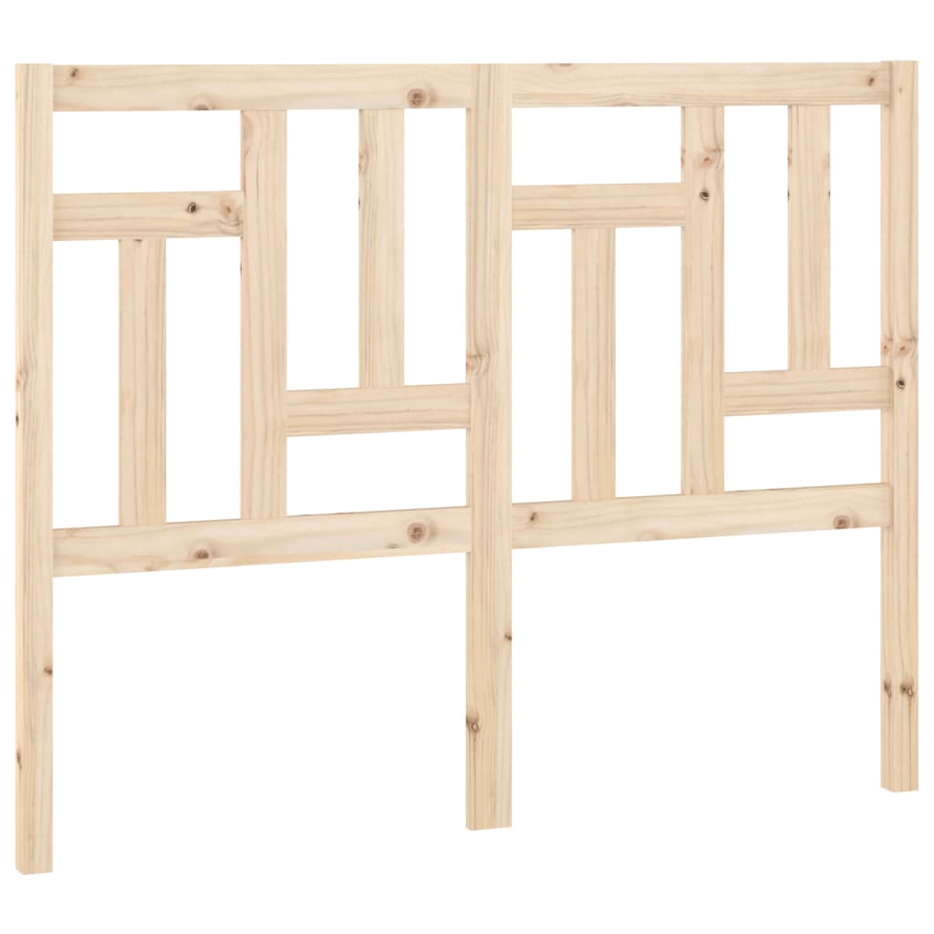 Bed Headboard 205.5x4x100 cm Solid Wood Pine