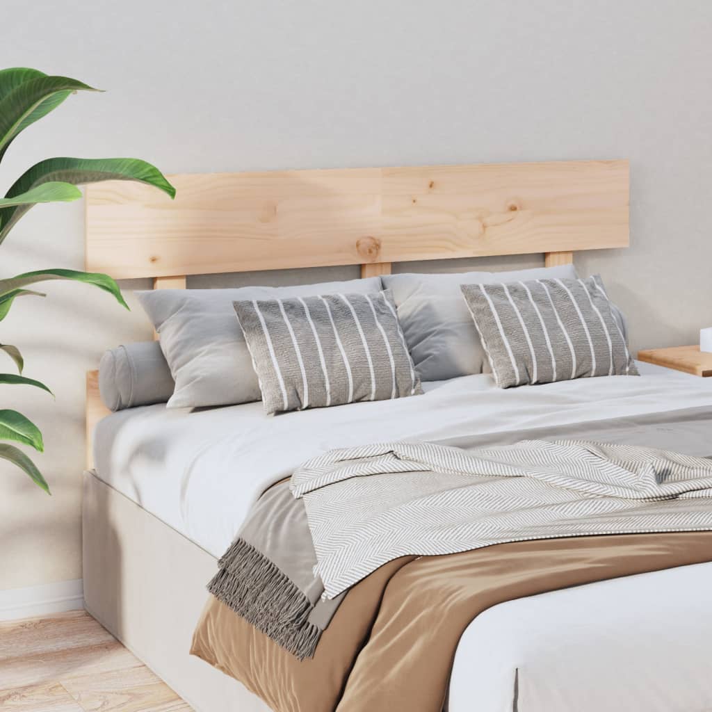 Bed Headboard 124x3x81 cm Solid Wood Pine