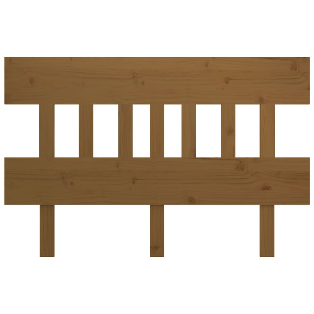 Bed Headboard Honey Brown 143.5x3x81 cm Solid Wood Pine