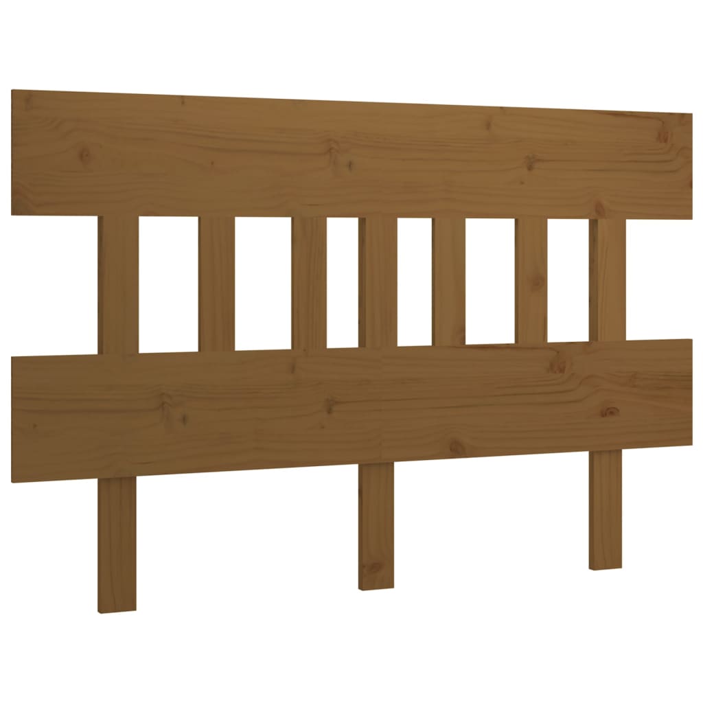 Bed Headboard Honey Brown 163.5x3x81 cm Solid Wood Pine
