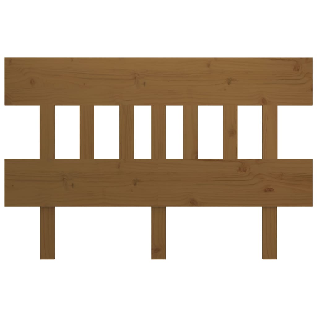 Bed Headboard Honey Brown 163.5x3x81 cm Solid Wood Pine