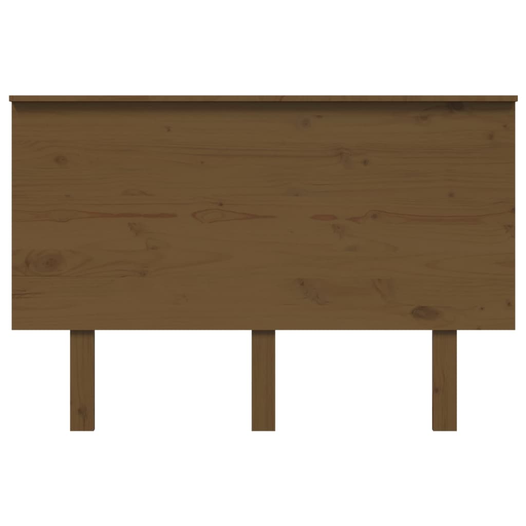 Bed Headboard Honey Brown 124x6x82.5 cm Solid Wood Pine