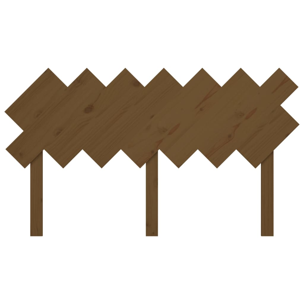 Bed Headboard Honey Brown 151.5x3x81 cm Solid Wood Pine