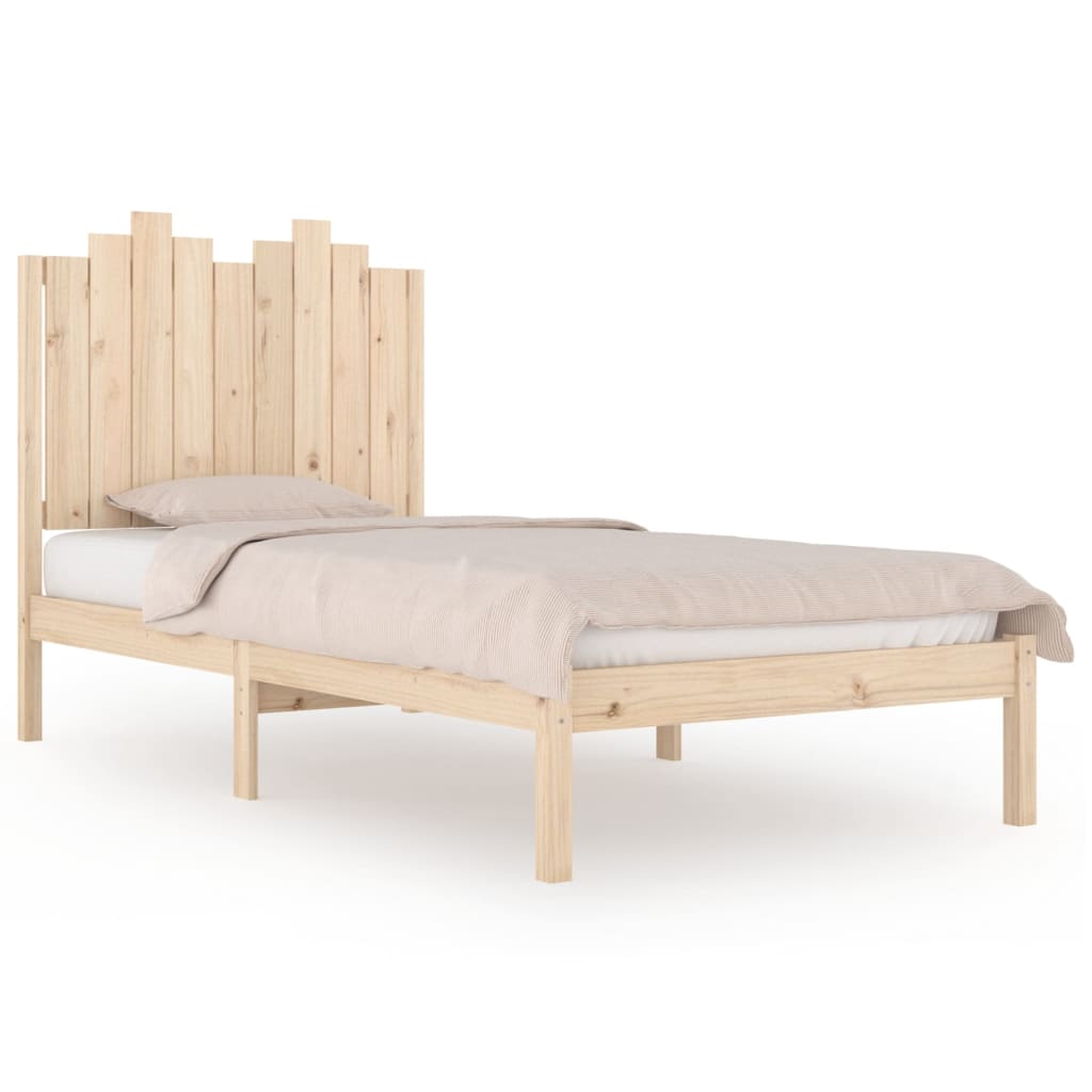 Bed Frame without Mattress Solid Wood Small Single