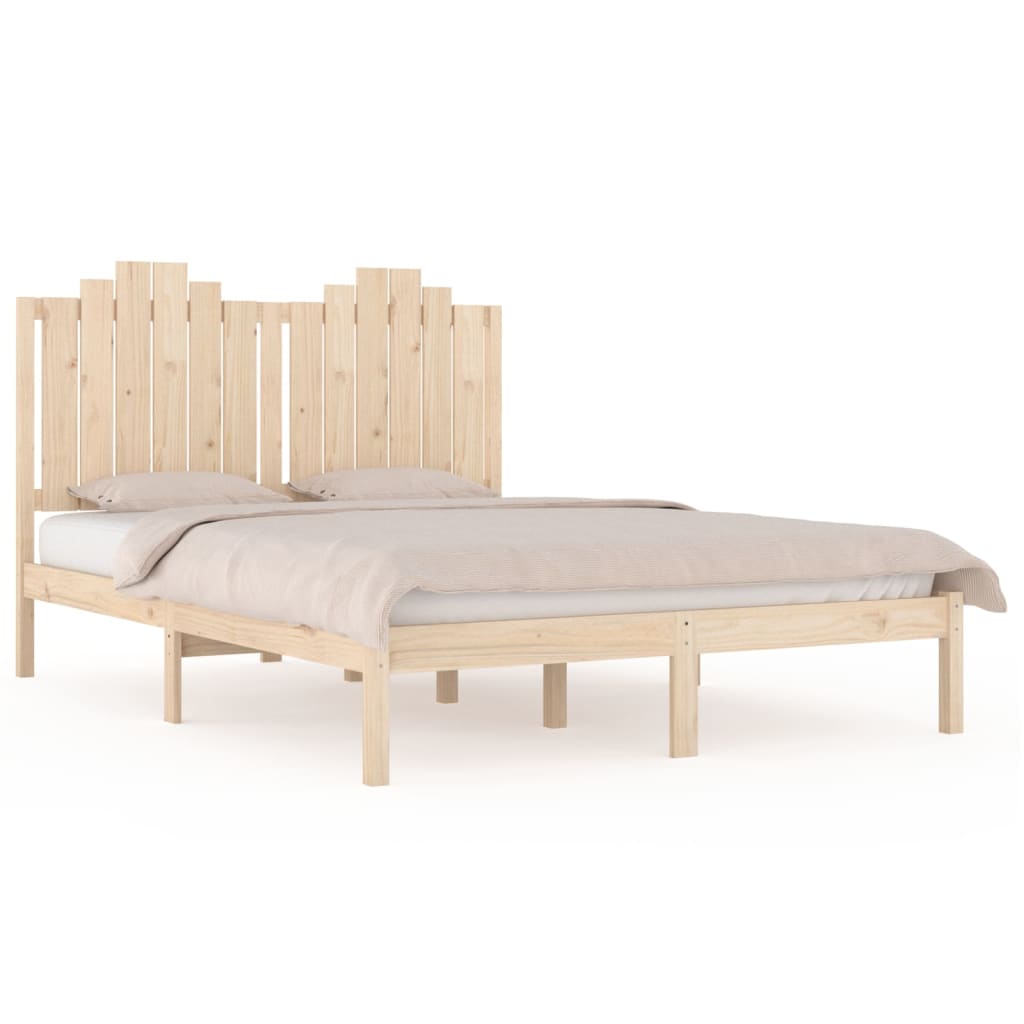 Bed Frame without Mattress Solid Wood Super King