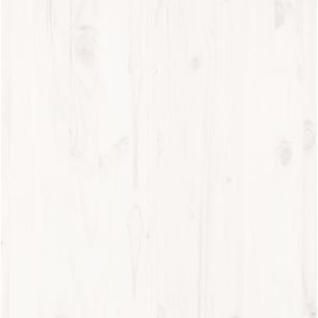 Bed Frame without Mattress White 120x190 cm Small Double Solid Wood